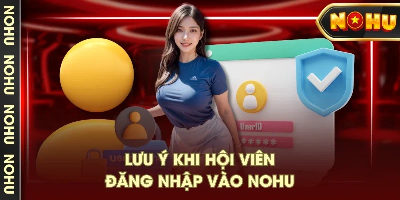 Lưu ý khi hội viên đăng nhập vào NOHU Lưu ý khi hội viên đăng nhập vào NOHU